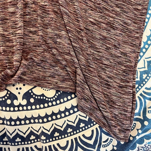 KNOX ROSE CAPE SHAWL SWEATER WOMEN SIZE XS EXTRA SMALL PURPLE PINK EUC 241 - Picture 8 of 13